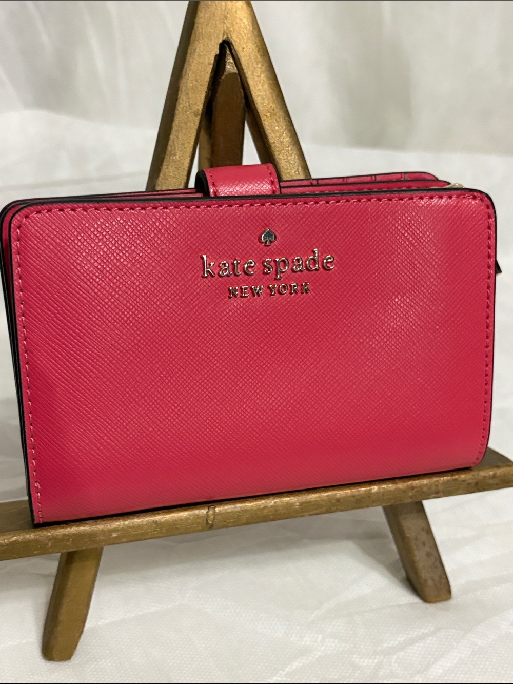 kate spade Pink Saffiano Leather Wallet NWOT